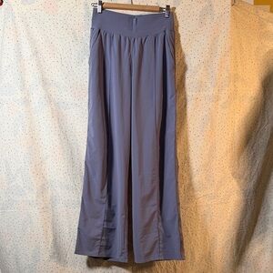 Athleta Nolita Wide-Leg Pants - Grey/Purple - size 8